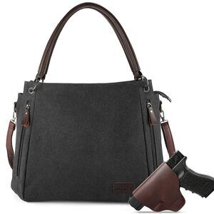 2162 Concealed Carry Crossbody Bag with Removable Pistol Holster Handbag